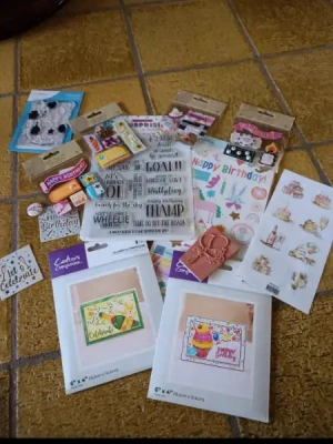 Lot scrapbooking anniversaire mini