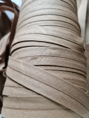 Biais coton beige largeur 18 mm par 5 m — image 2